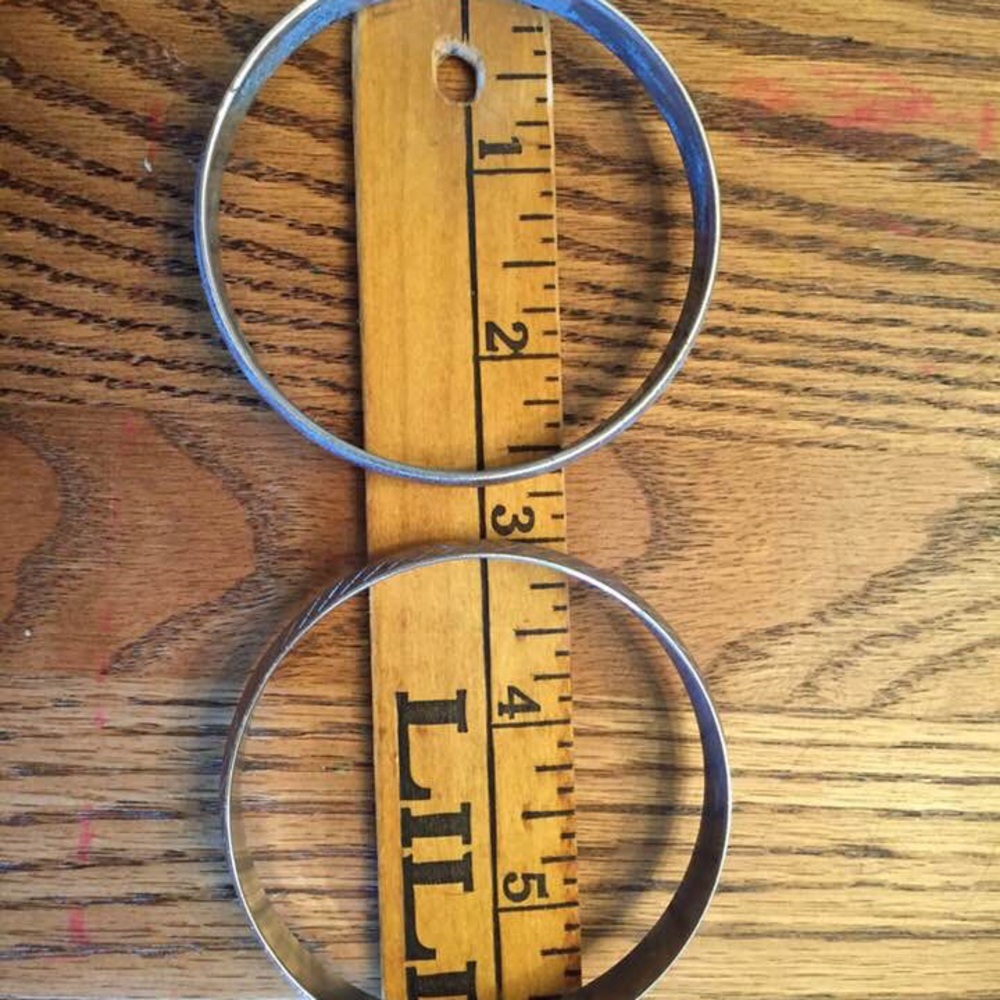 Monet Silver Tone Bangle Bracelets - image 2